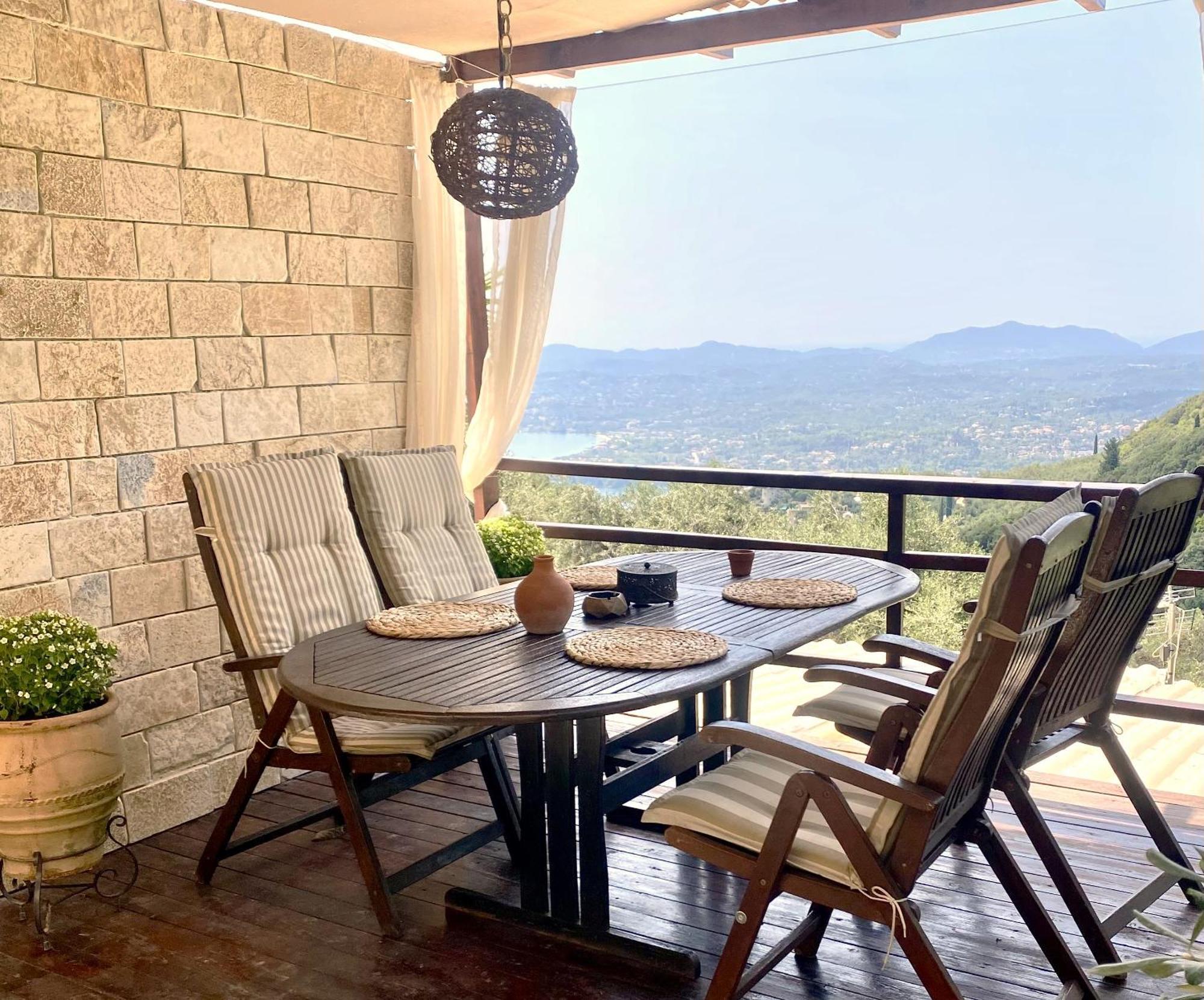 Lorantina Sea View Holiday House In Corfu - Near Barbati Beach Spartylas Eksteriør billede