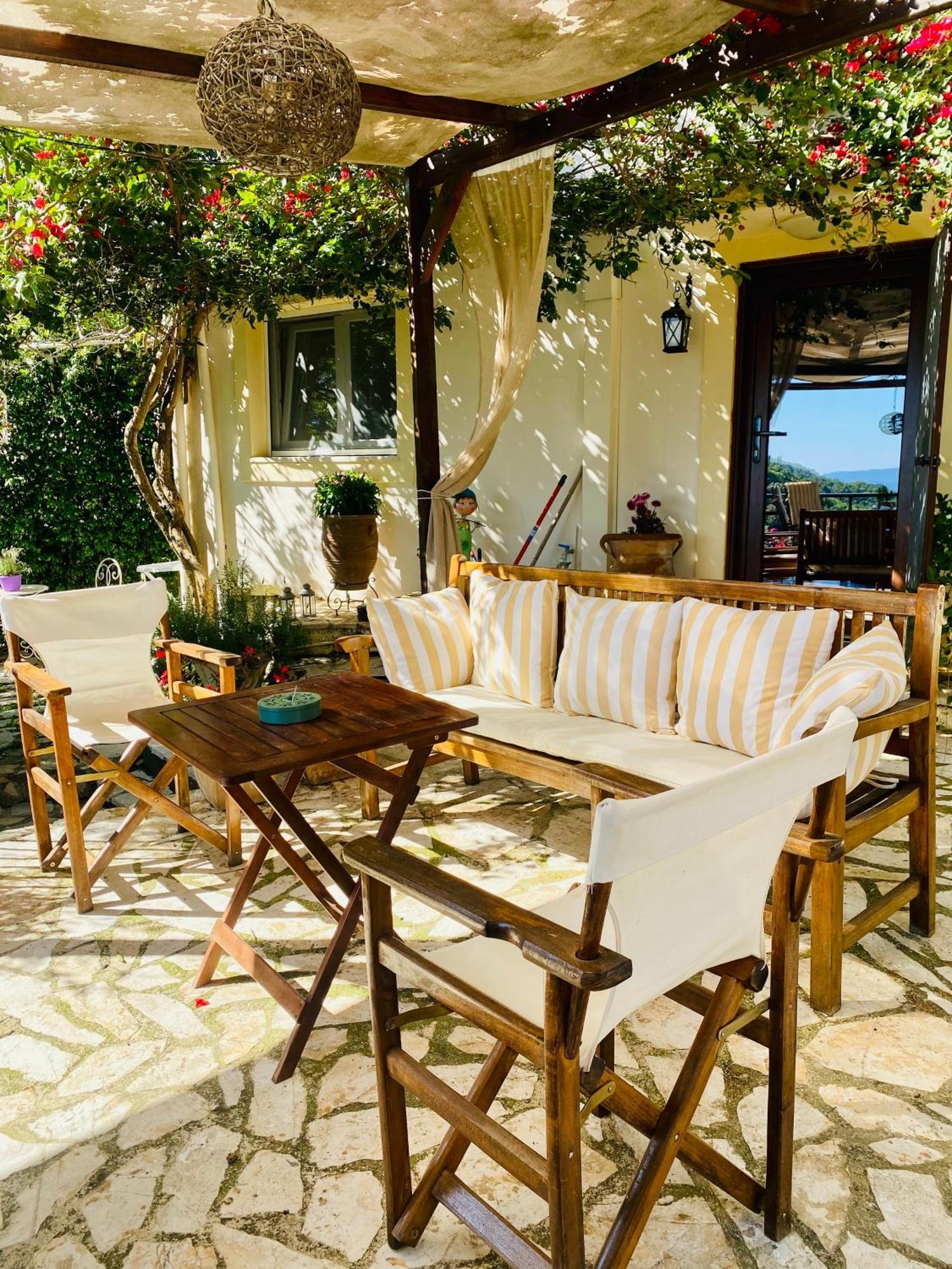 Lorantina Sea View Holiday House In Corfu - Near Barbati Beach Spartylas Eksteriør billede